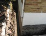 Exterior basement wall waterproofing - step 1
