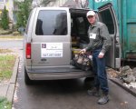 Certified plumber arrives to a Toronto home